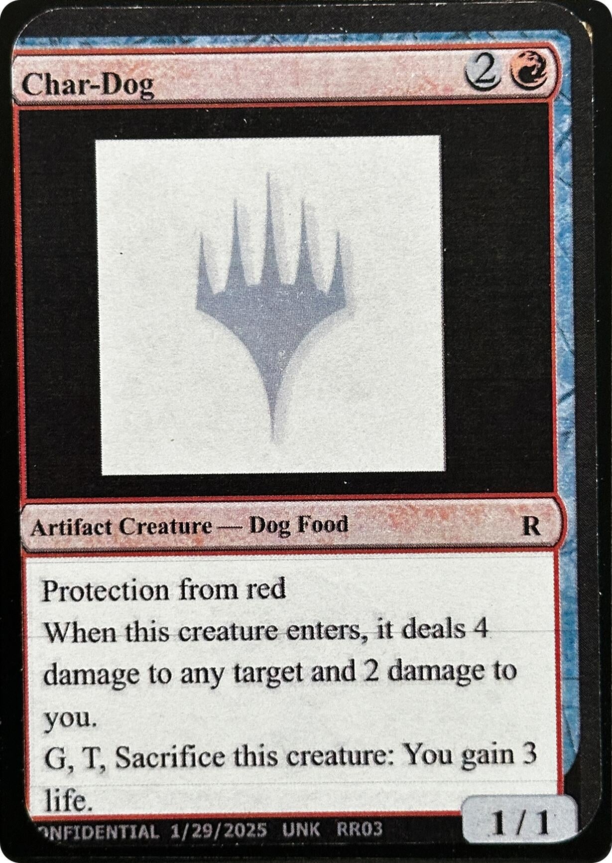 Image for Char-Dog (Un-Known Event Playtest Cards) - Magic: The Gathering