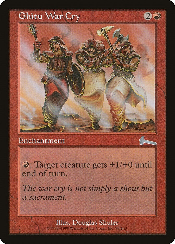 Image for Ghitu War Cry (78) (Urza's Legacy) - Magic: The Gathering