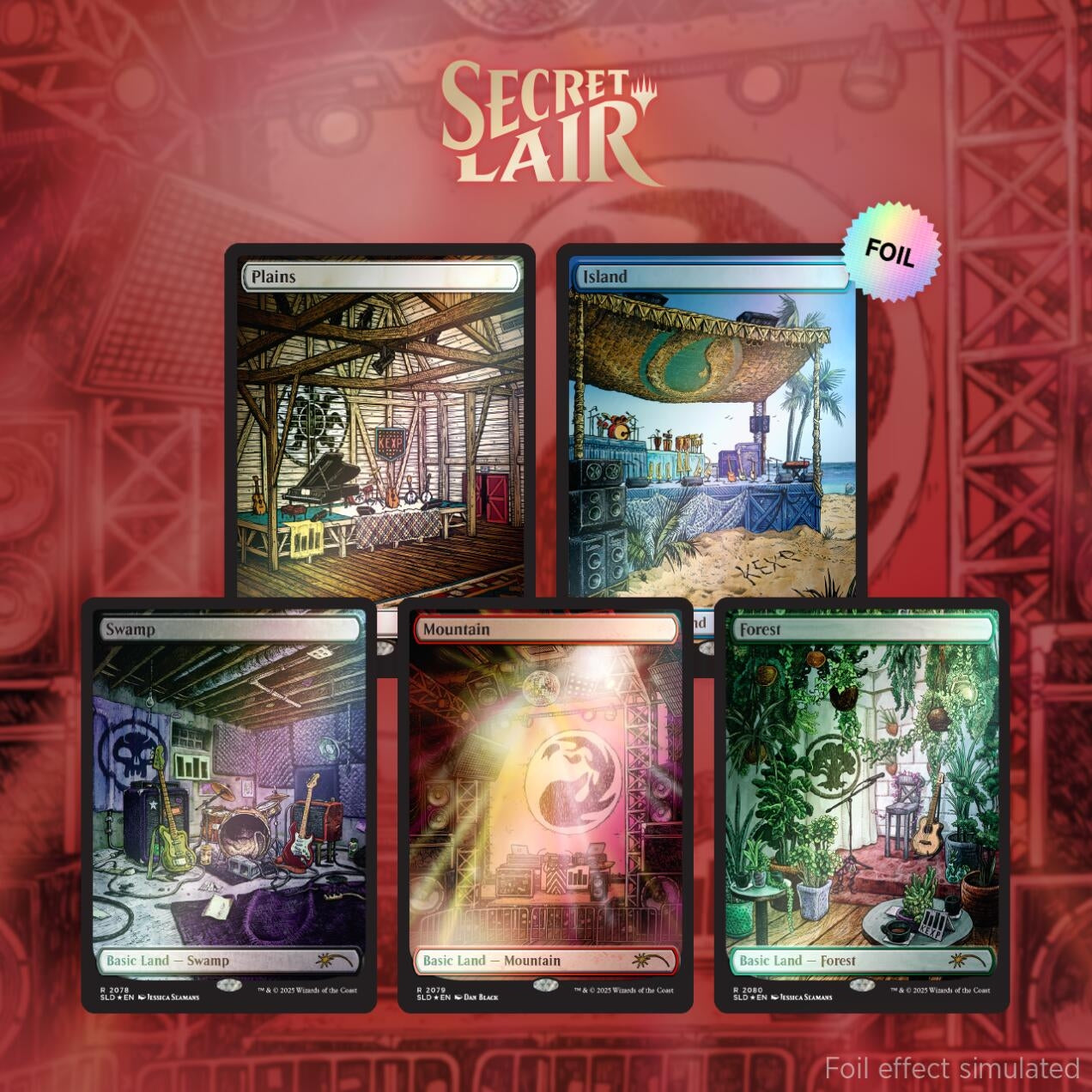 Image for Secret Lair Drop: KEXP: Where the Music Matters - Rainbow Foil Edition - Magic: The Gathering