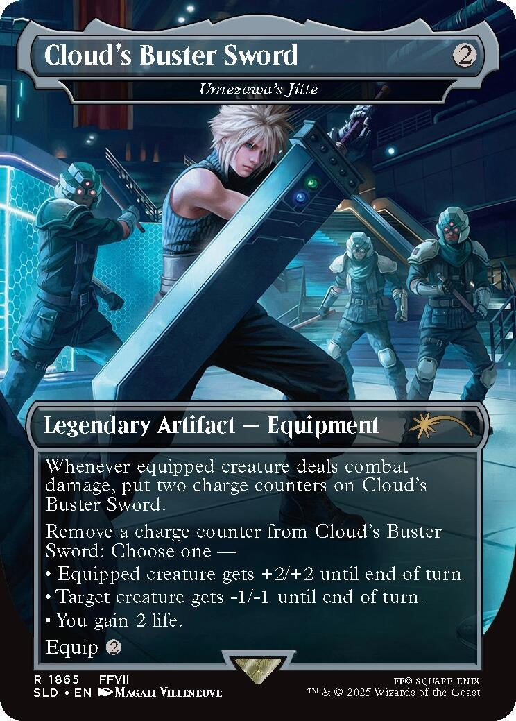 Image for Cloud's Buster Sword - Umezawa's Jitte (1865) (Secret Lair Drop Series) - Magic: The Gathering