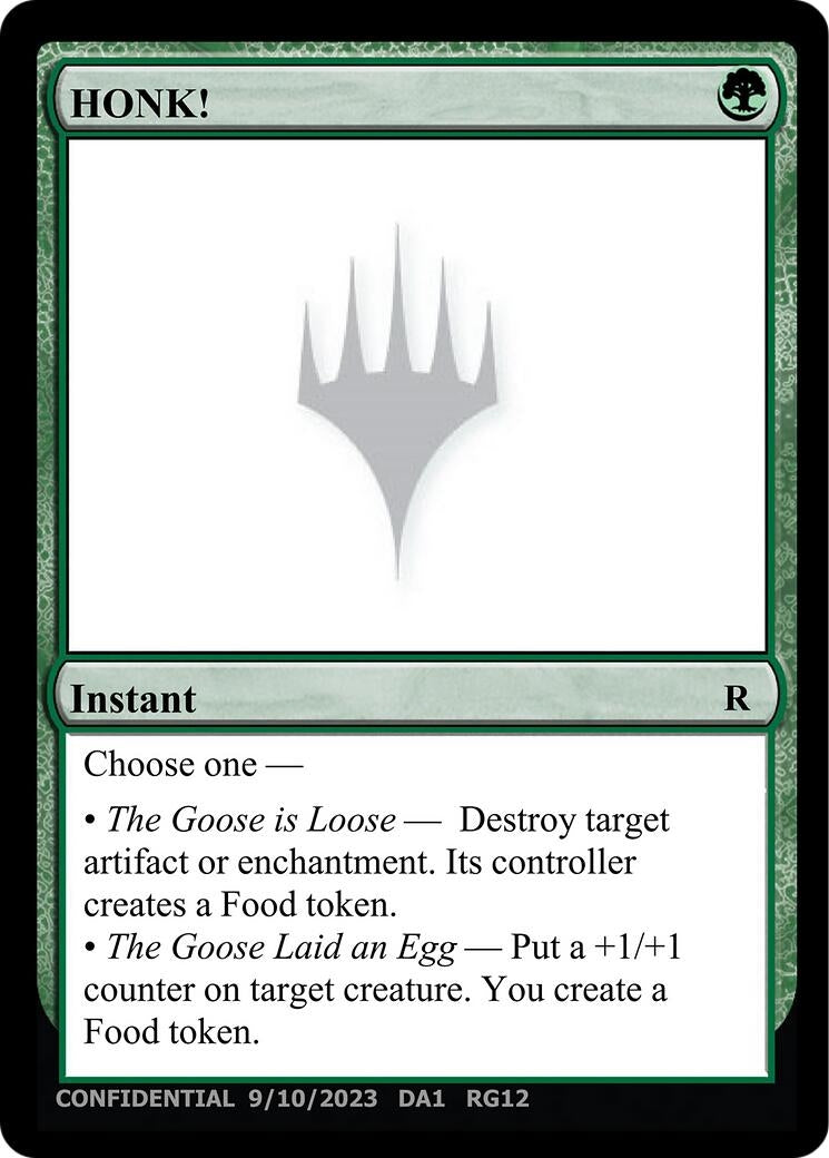 Image for HONK! (Un-Known Event Playtest Cards) - Magic: The Gathering