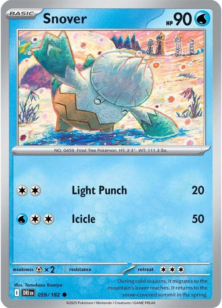 Image for Snover (059/182) (DRI) - Pokemon