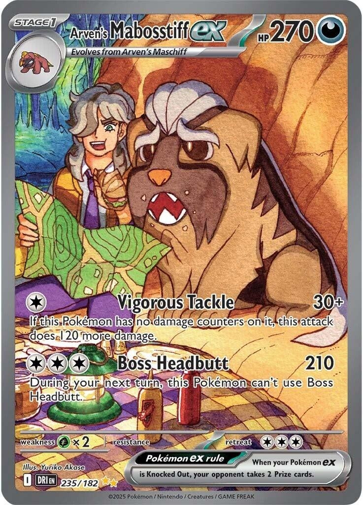 Image for Arven's Mabosstiff ex (235/182) (DRI) - Pokemon