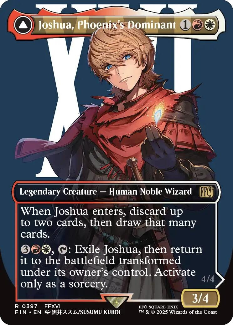 Image for Joshua, Phoenix's Dominant (Borderless) (397) (FINAL FANTASY) - Magic: The Gathering