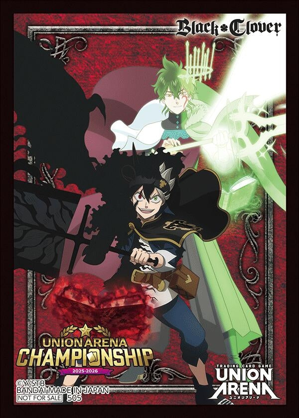 Image for Union Arena Regionals 25-26 AP Card Sleeves - Black Clover (3-Pack) - Card Sleeves