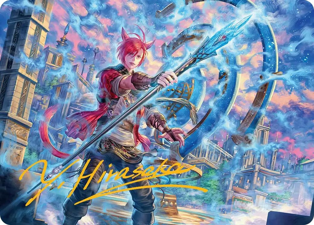 Image for G'raha Tia, Scion Reborn Art Card (19) (Gold-Stamped Signature) (19) (FINAL FANTASY) - Magic: The Gathering