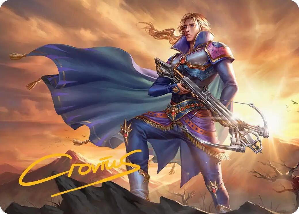 Image for Edgar, Master Machinist Art Card (Gold-Stamped Signature) (27) (FINAL FANTASY) - Magic: The Gathering
