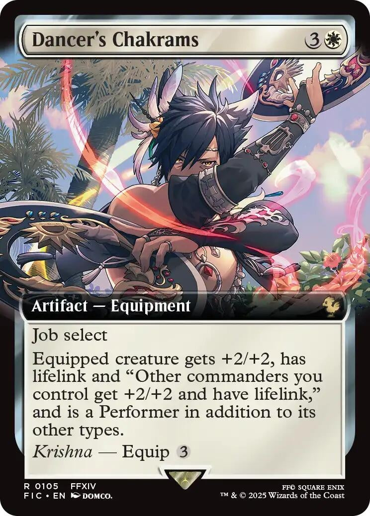 Image for Dancer's Chakrams (Extended Art) (105) (FINAL FANTASY) - Magic: The Gathering