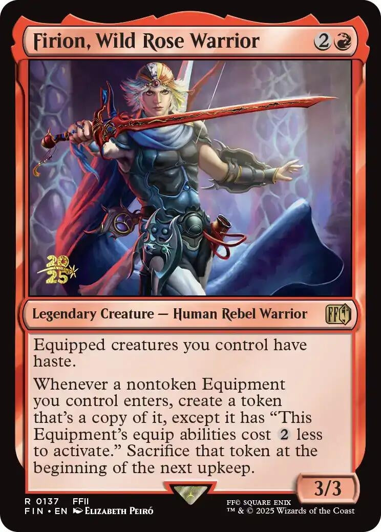 Image for Firion, Wild Rose Warrior (137) (Prerelease Cards) - Magic: The Gathering