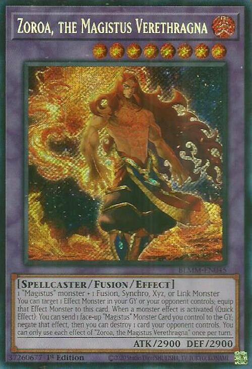 Image for Zoroa, the Magistus Verethragna (BLMM-EN045) (BLMM) - YuGiOh