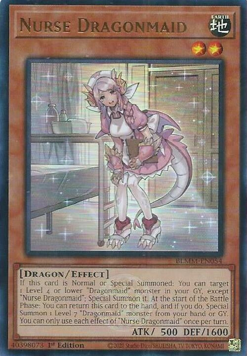 Image for Nurse Dragonmaid (BLMM-EN054) (BLMM) - YuGiOh