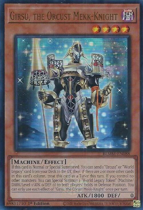Image for Girsu, the Orcust Mekk-Knight (BLMM-EN088) (BLMM) - YuGiOh