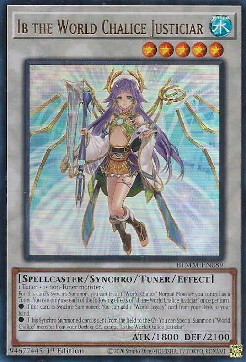 Image for Ib the World Chalice Justiciar (BLMM-EN089) (BLMM) - YuGiOh