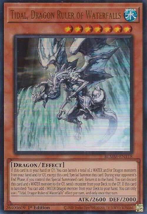 Image for Tidal, Dragon Ruler of Waterfalls (BLMM-EN118) (BLMM) - YuGiOh