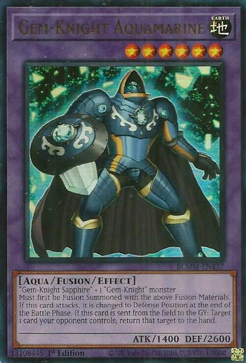 Image for Gem-Knight Aquamarine (BLMM-EN137) (BLMM) - YuGiOh