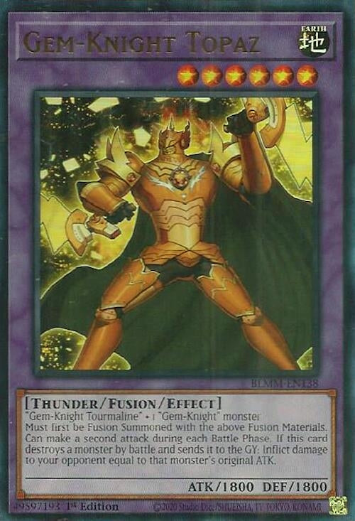 Image for Gem-Knight Topaz (BLMM-EN138) (BLMM) - YuGiOh