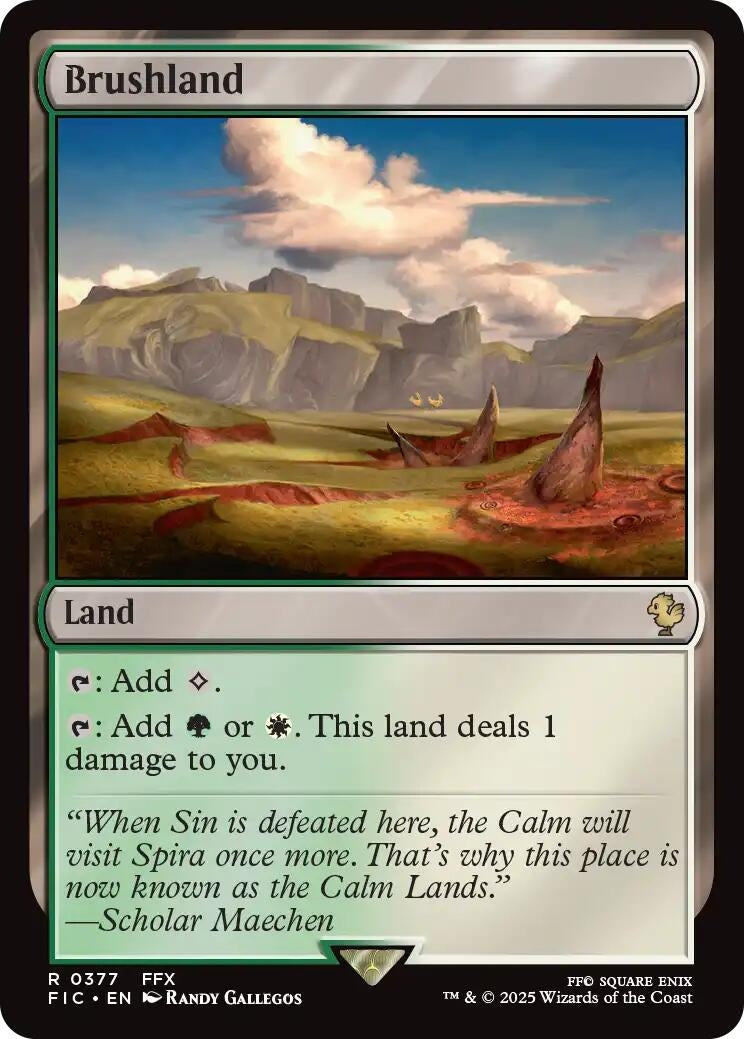 Image for Brushland (Surge Foil) (377) (FINAL FANTASY) - Magic: The Gathering