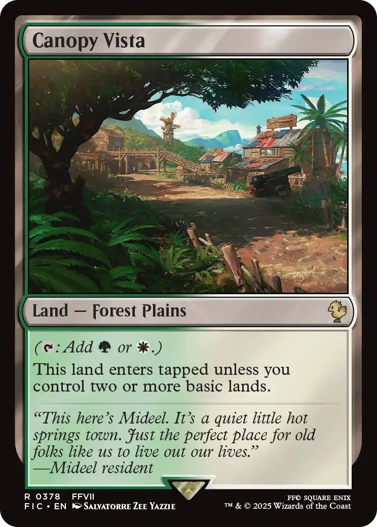 Image for Canopy Vista (Surge Foil) (378) (FINAL FANTASY) - Magic: The Gathering
