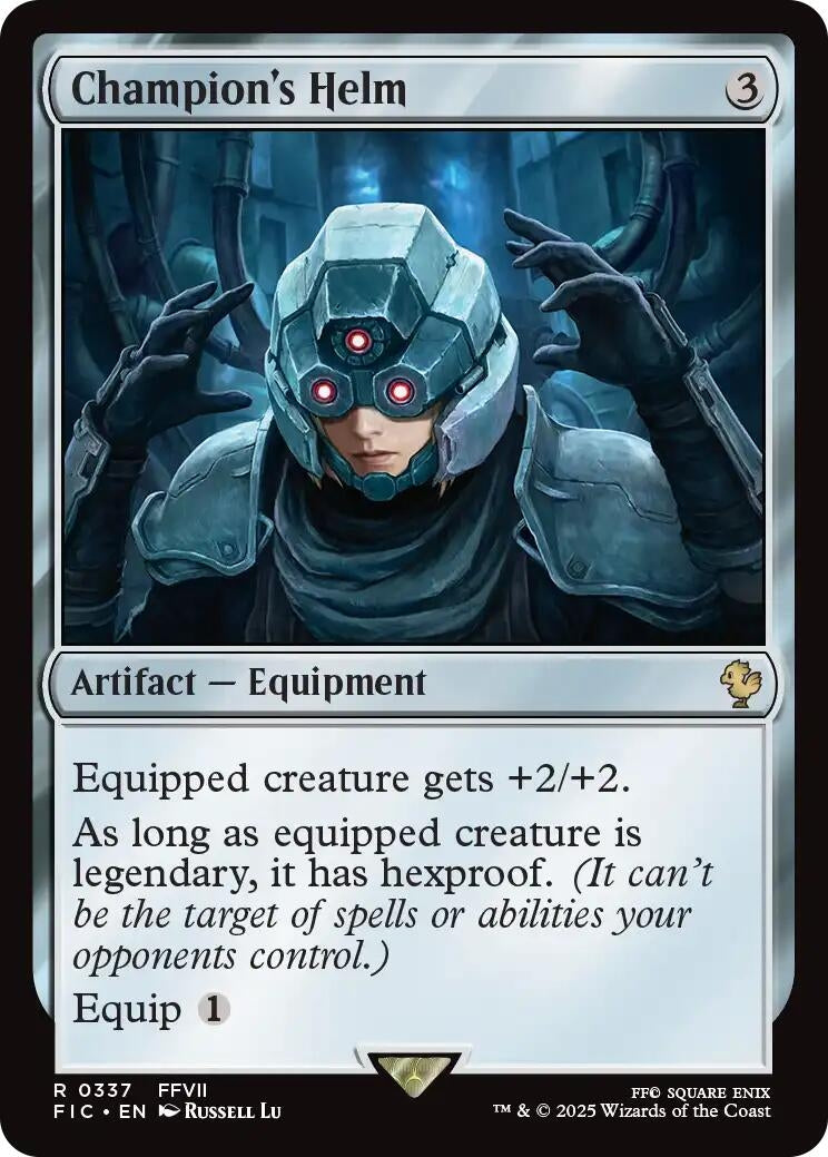 Image for Champion's Helm (Surge Foil) (337) (FINAL FANTASY) - Magic: The Gathering