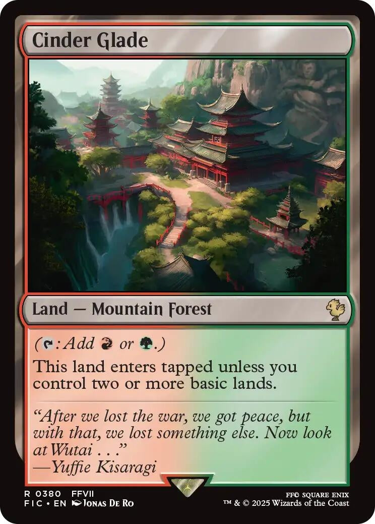Image for Cinder Glade (Surge Foil) (380) (FINAL FANTASY) - Magic: The Gathering