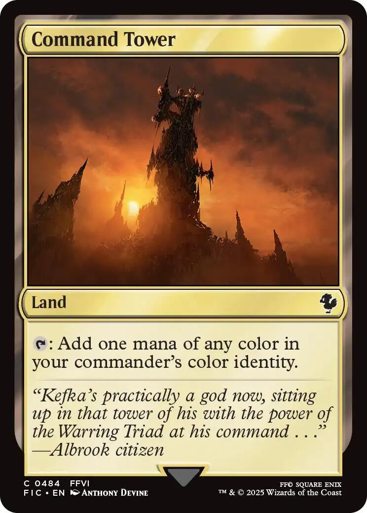 Image for Command Tower (0484) (Surge Foil) (484) (FINAL FANTASY) - Magic: The Gathering