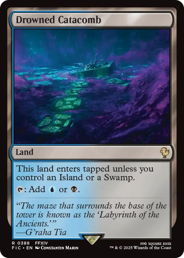Image for Drowned Catacomb (Surge Foil) (388) (FINAL FANTASY) - Magic: The Gathering