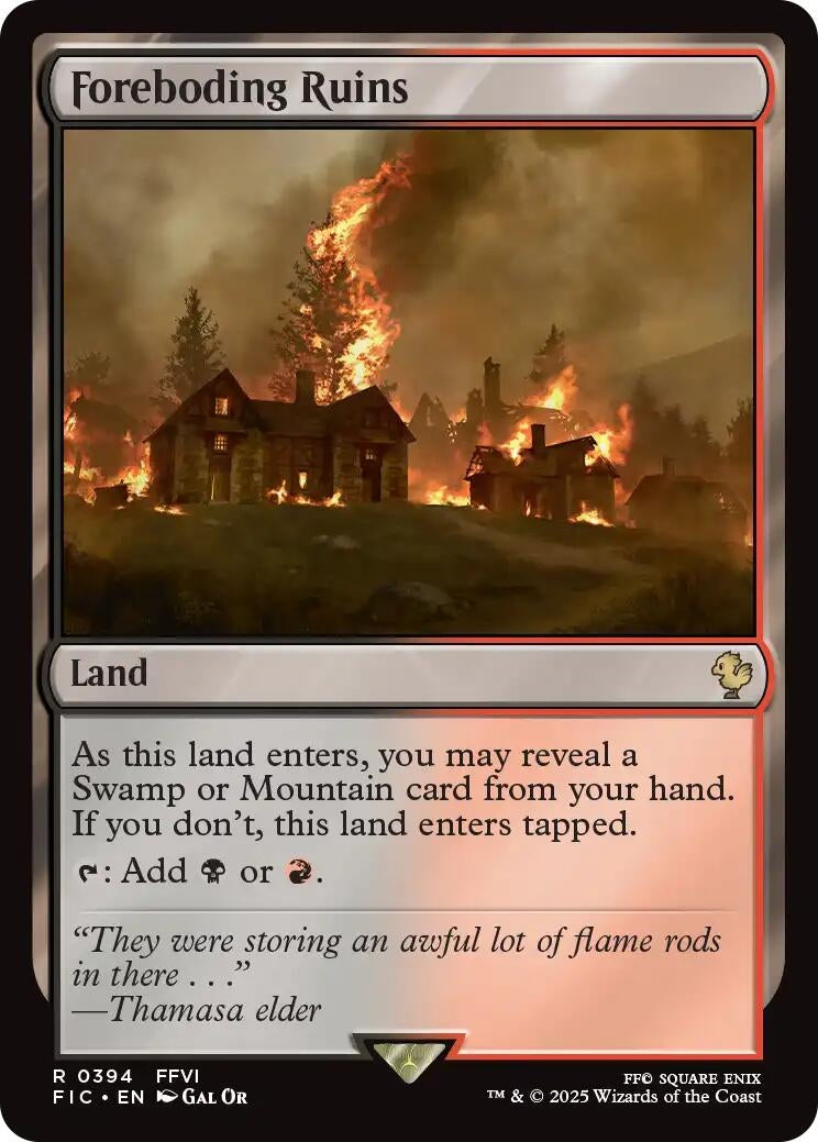 Image for Foreboding Ruins (Surge Foil) (394) (FINAL FANTASY) - Magic: The Gathering