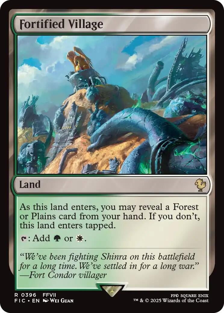 Image for Fortified Village (Surge Foil) (396) (FINAL FANTASY) - Magic: The Gathering