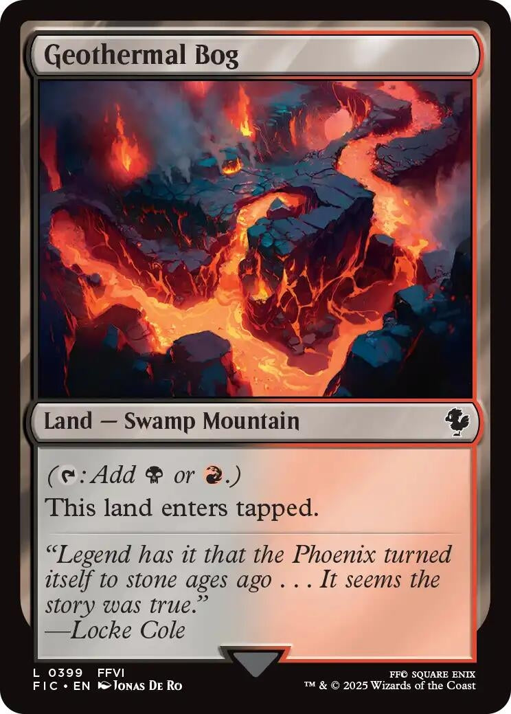 Image for Geothermal Bog (Surge Foil) (399) (FINAL FANTASY) - Magic: The Gathering