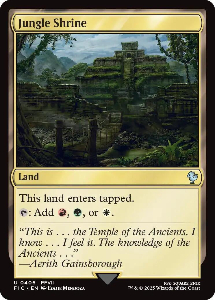 Image for Jungle Shrine (Surge Foil) (406) (FINAL FANTASY) - Magic: The Gathering