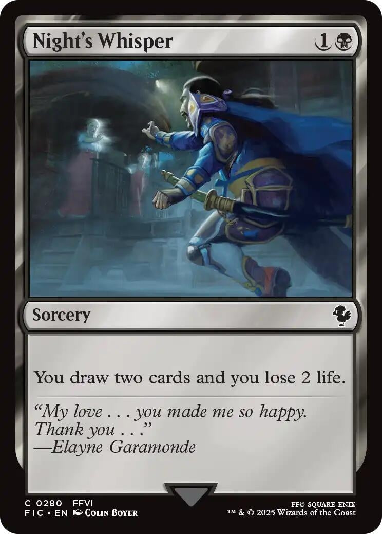 Image for Night's Whisper (Surge Foil) (280) (FINAL FANTASY) - Magic: The Gathering