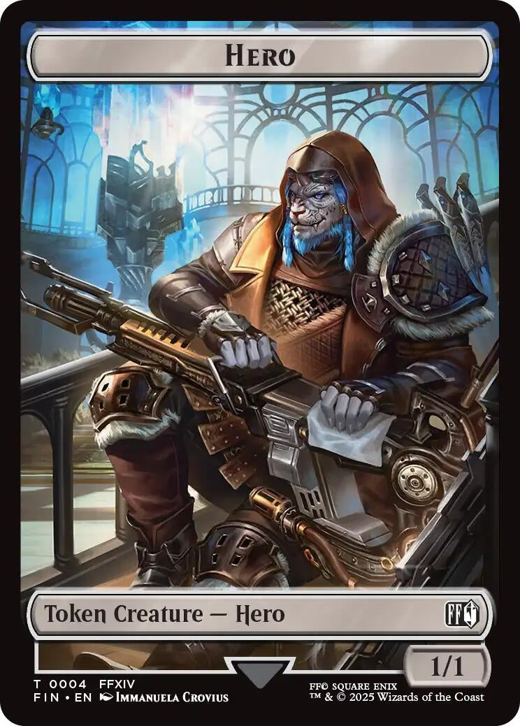 Image for Hero (0004) // Treasure (0023) Double-Sided Token (4 // 23) (FINAL FANTASY) - Magic: The Gathering