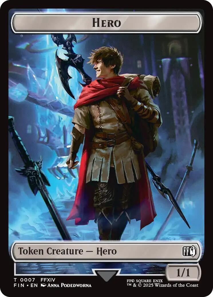 Image for Hero (0007) // Treasure (0023) Double-Sided Token (7 // 23) (FINAL FANTASY) - Magic: The Gathering
