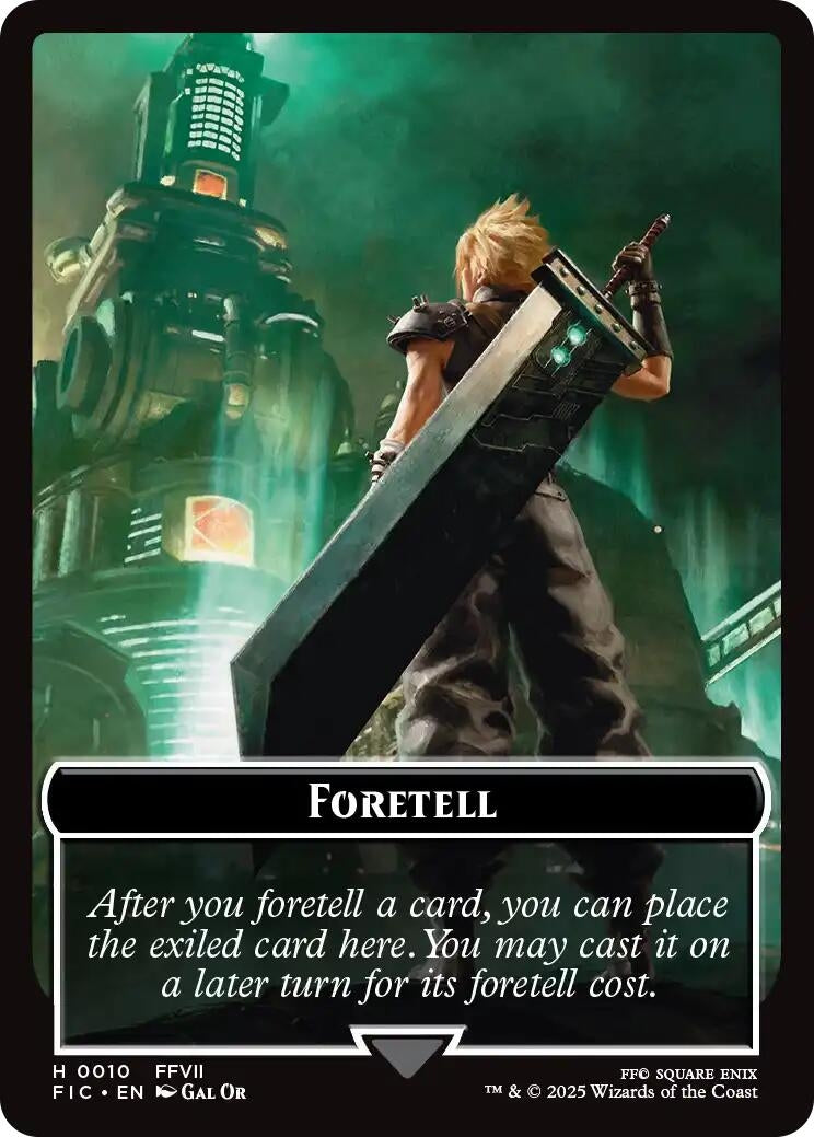 Image for Foretell // Treasure Double-Sided Token (Surge Foil) (10 // 36) (FINAL FANTASY) - Magic: The Gathering