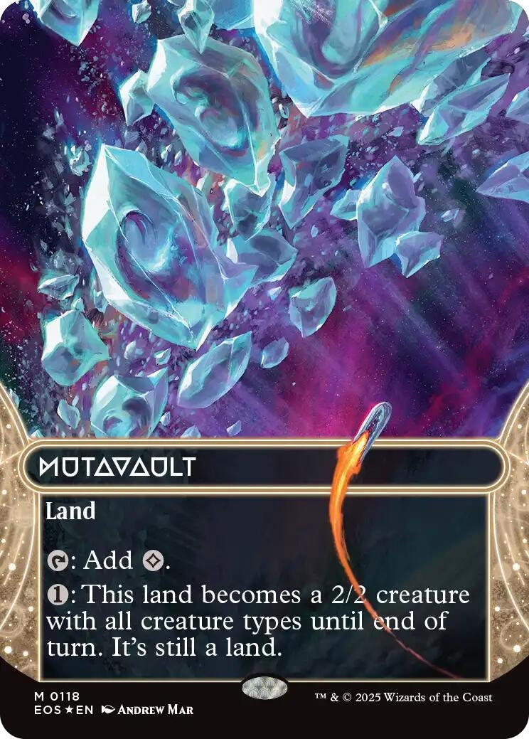 Mutavault (0118) (Borderless) (Galaxy Foil) (118) (Edge of Eternities: Stellar Sights)