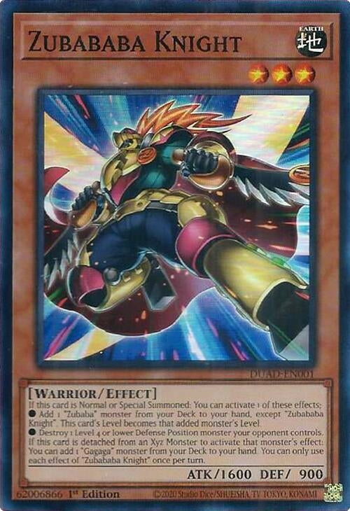 Image for Zubababa Knight (DUAD-EN001) (DUAD) - YuGiOh