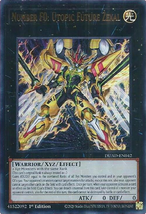 Image for Number F0: Utopic Future Zexal (DUAD-EN042) (DUAD) - YuGiOh