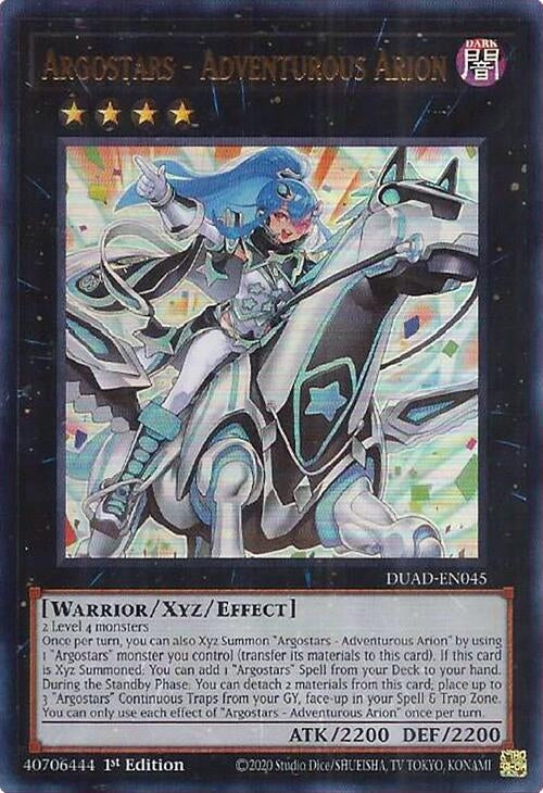 Image for Argostars - Adventurous Arion (DUAD-EN045) (DUAD) - YuGiOh