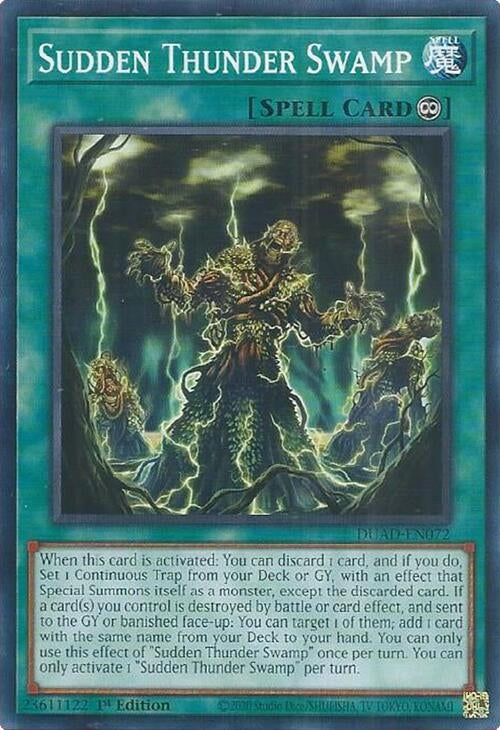 Image for Sudden Thunder Swamp (DUAD-EN072) (DUAD) - YuGiOh
