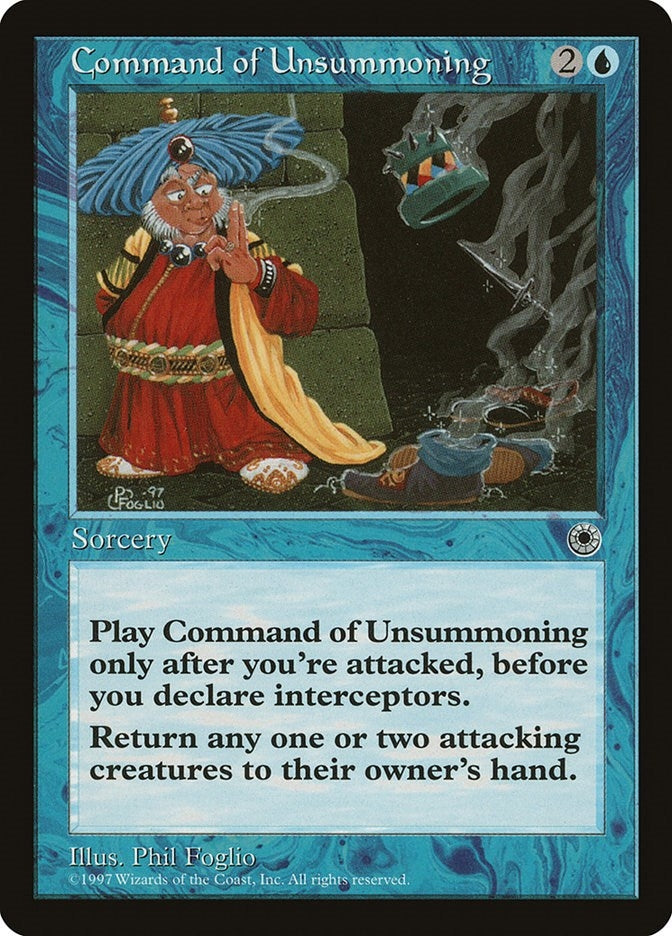 Image for Command of Unsummoning (Portal) - Magic: The Gathering