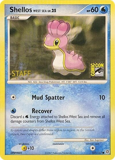Image for Shellos West Sea (SDCC 2007 Staff) (107/132) (MCAP) - Pokemon