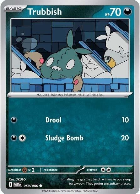 Image for Trubbish (059/086) (WHT) - Pokemon