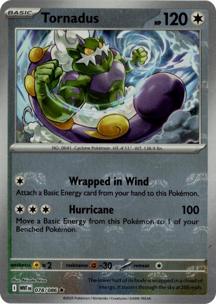 Tornadus (Master Ball Pattern) (078/086) (WHT)