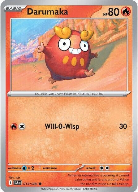 Image for Darumaka (013/086) (BLK) - Pokemon