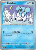 Image for Cubchoo (025/086) (BLK) - Pokemon