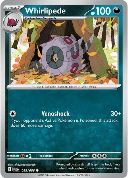 Image for Whirlipede (055/086) (BLK) - Pokemon