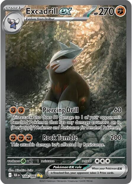 Image for Excadrill ex (168/086) (BLK) - Pokemon