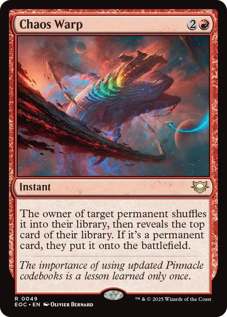 Image for Chaos Warp (49) (Edge of Eternities) - Magic: The Gathering