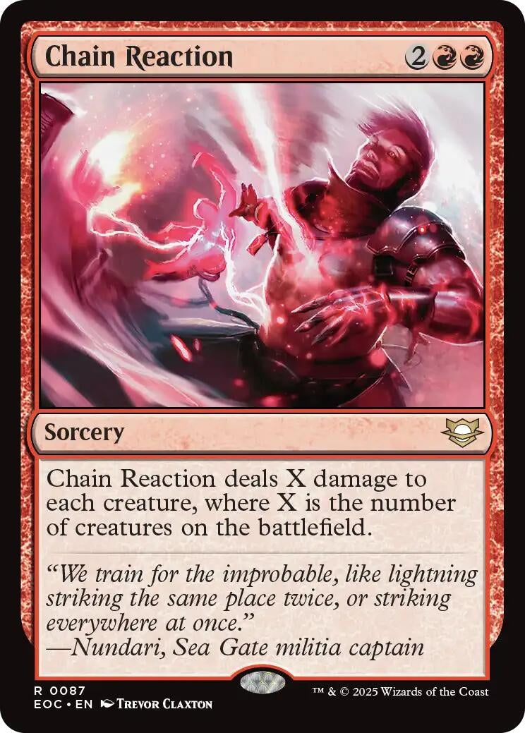 Image for Chain Reaction (87) (Edge of Eternities) - Magic: The Gathering