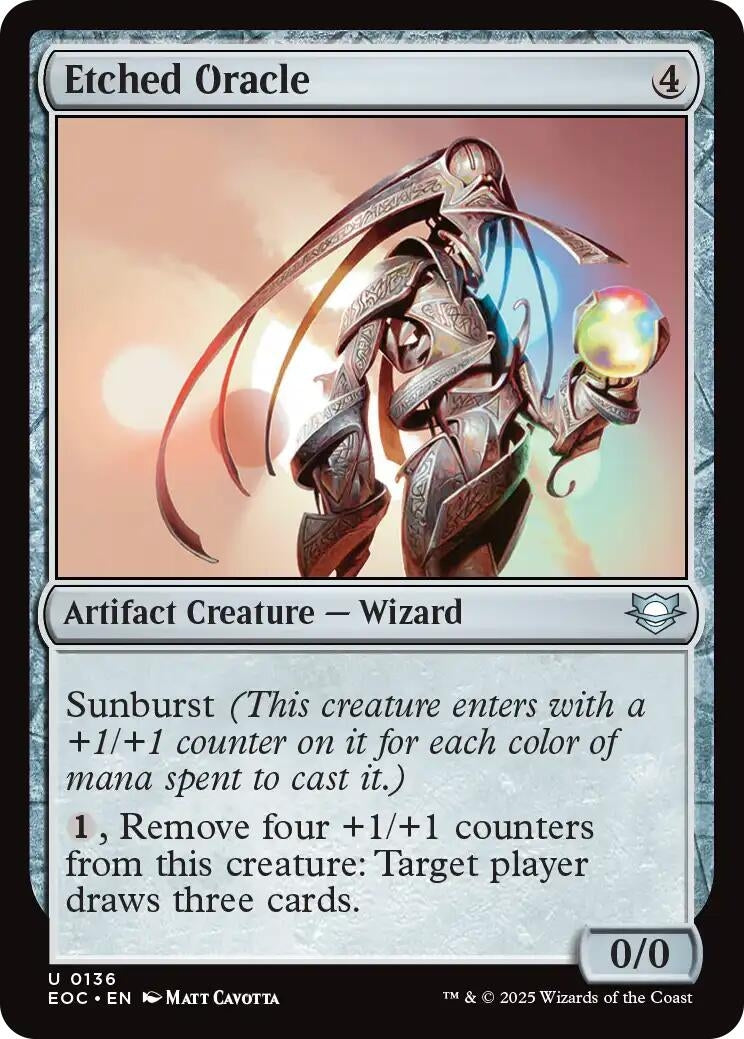Image for Etched Oracle (136) (Edge of Eternities) - Magic: The Gathering
